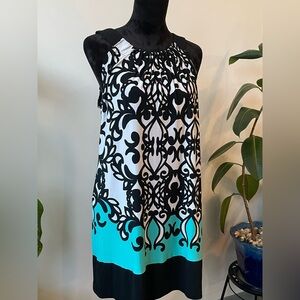 Enfocus Studio Black and White Patterned Dress Size 10P